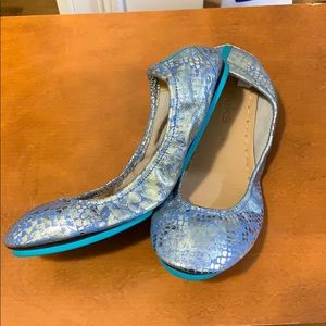 Tieks- the ballet flat- Paradise blue, size 8